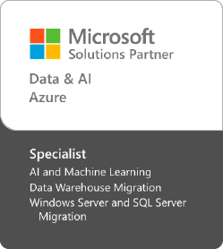 Selo do Microsoft Solutions Partner da designação da Niteo em Dados & IA.