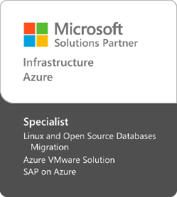 Selo do Microsoft Solutions Partner da designação da Niteo em Infraestrutura Azure.